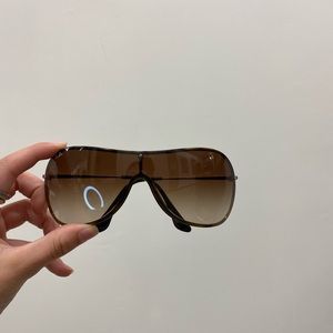 Brown Ray Ban Shield Sunglasses